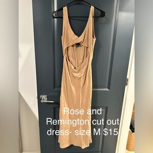 Backless Tan Dress